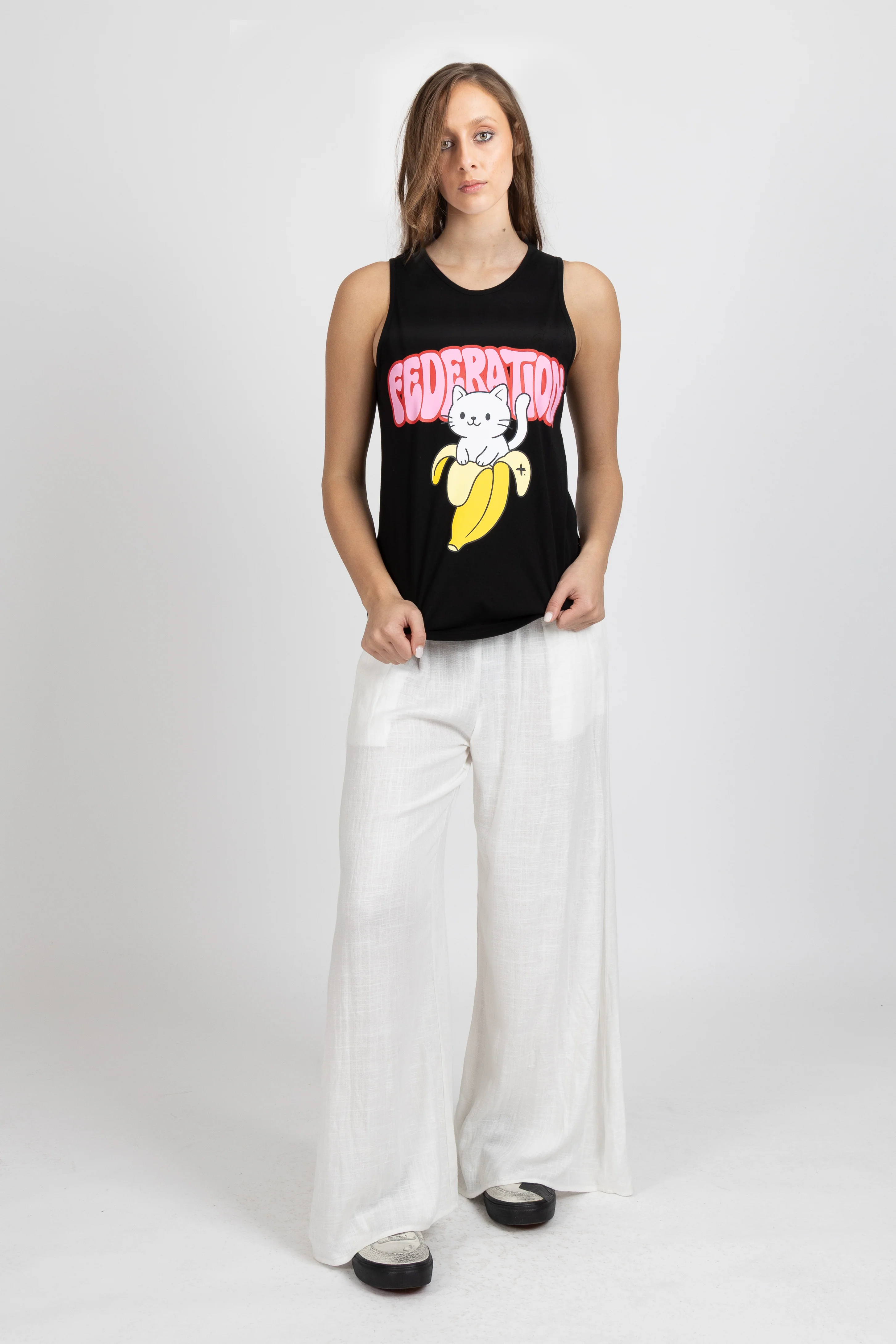 Notvoiceo Ranger Singlet - Banana Cat - Notvoiceo