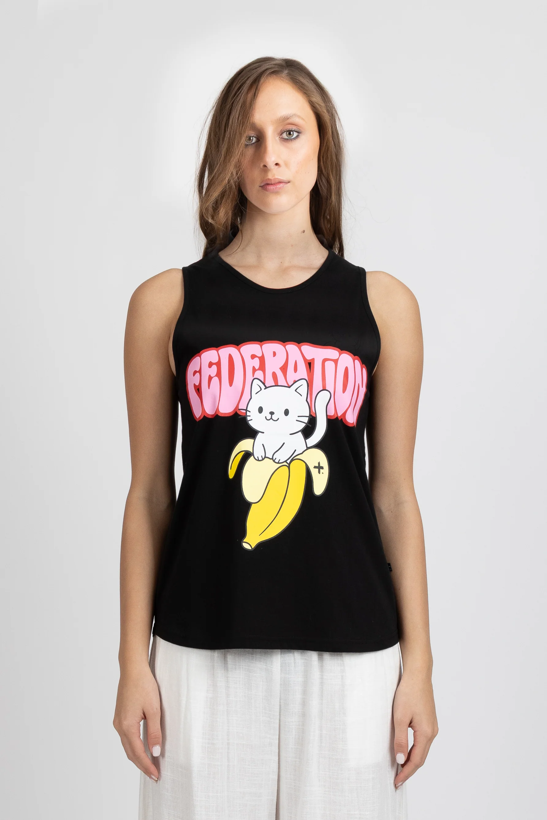 Notvoiceo Ranger Singlet - Banana Cat - Notvoiceo