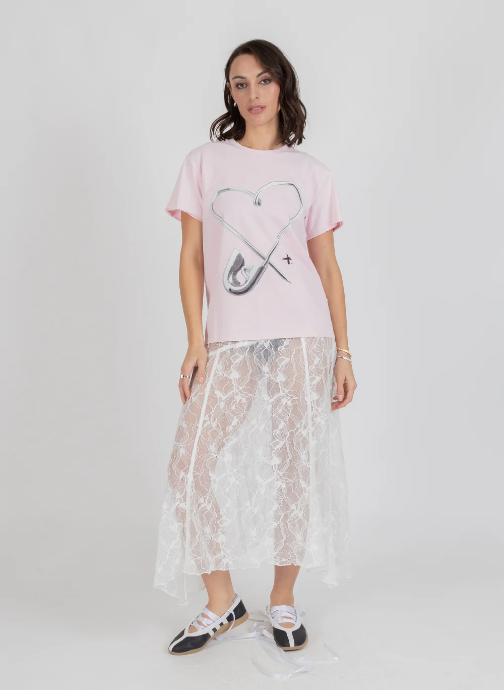 Notvoiceo Frankie Tee - Pinned Heart - Notvoiceo