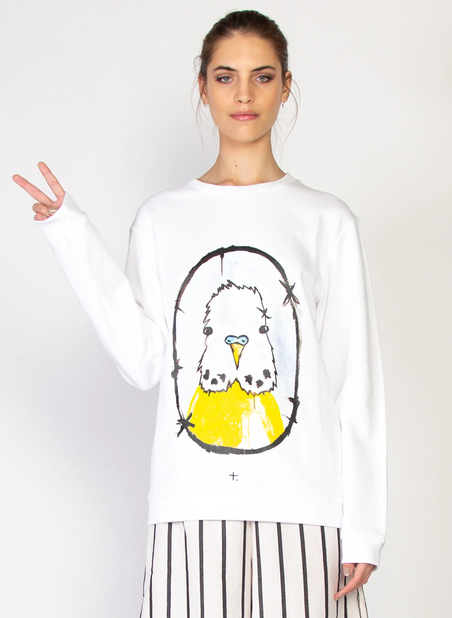 Notvoiceo Through Crew - Yellow Budgie - Notvoiceo