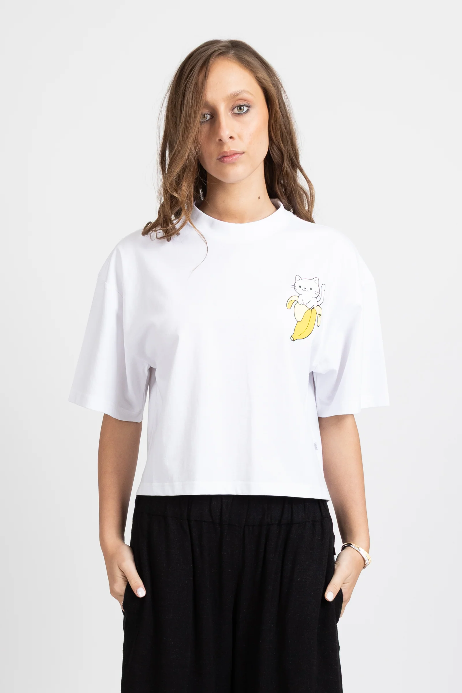 Notvoiceo Yesterday Tee - Banana Cat - Notvoiceo