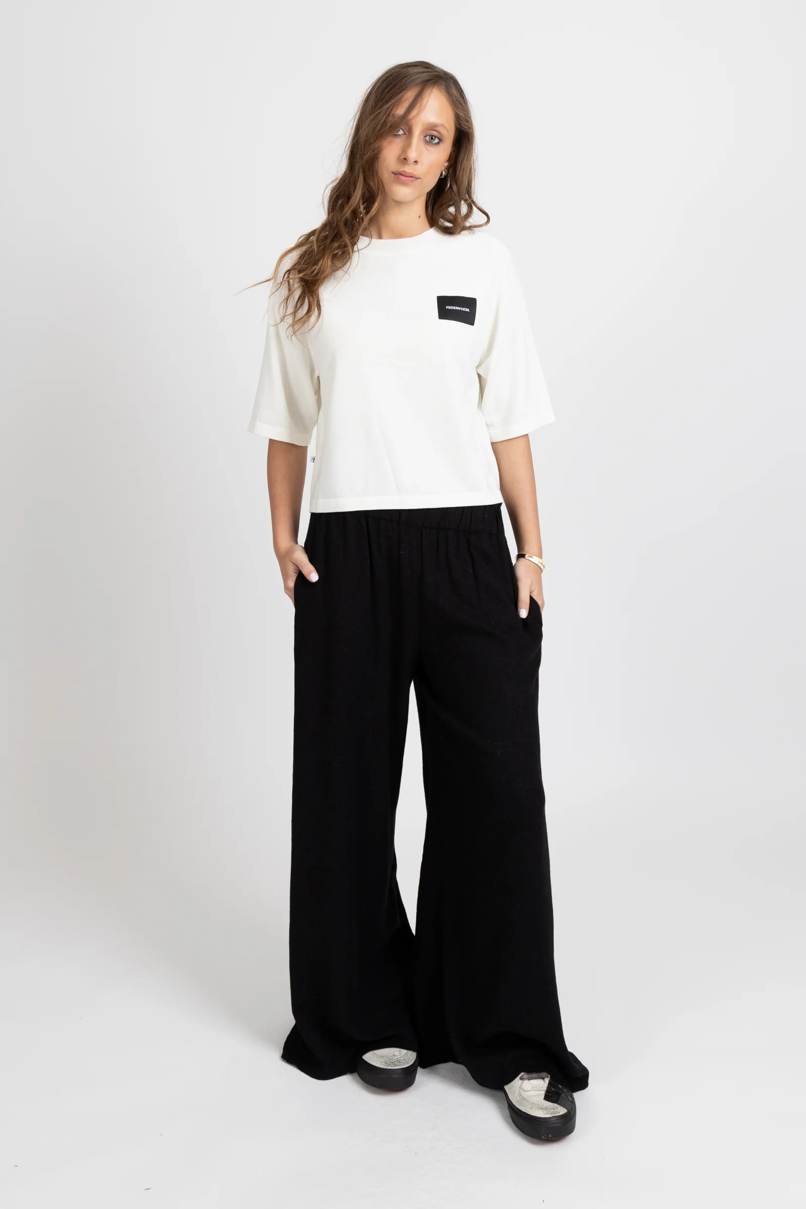 Notvoiceo Badge Knit Top - Notvoiceo