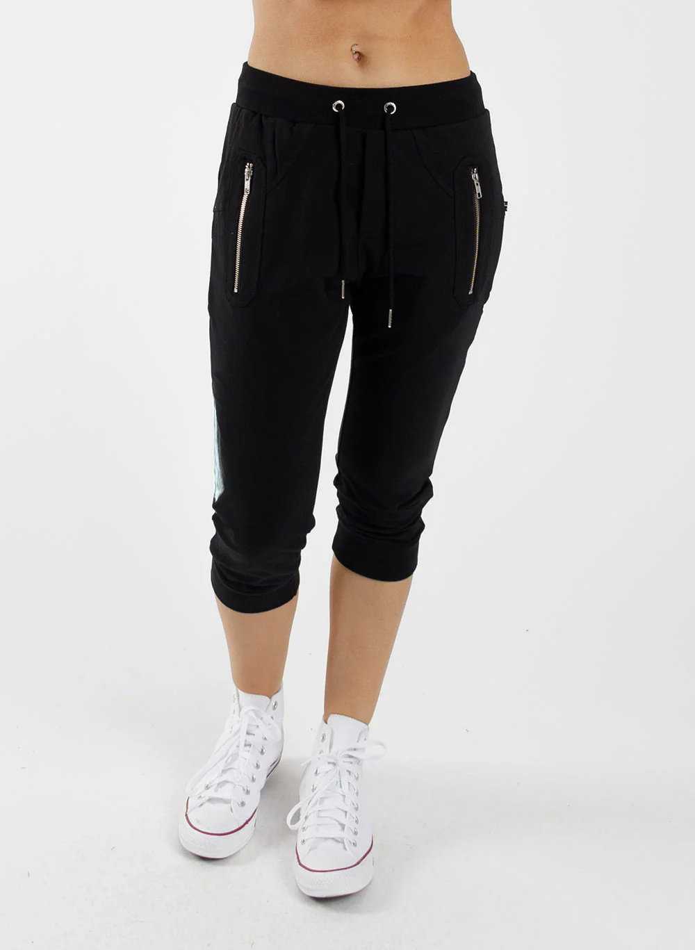 Notvoiceo Cut Trackies : Silver Zips - Notvoiceo