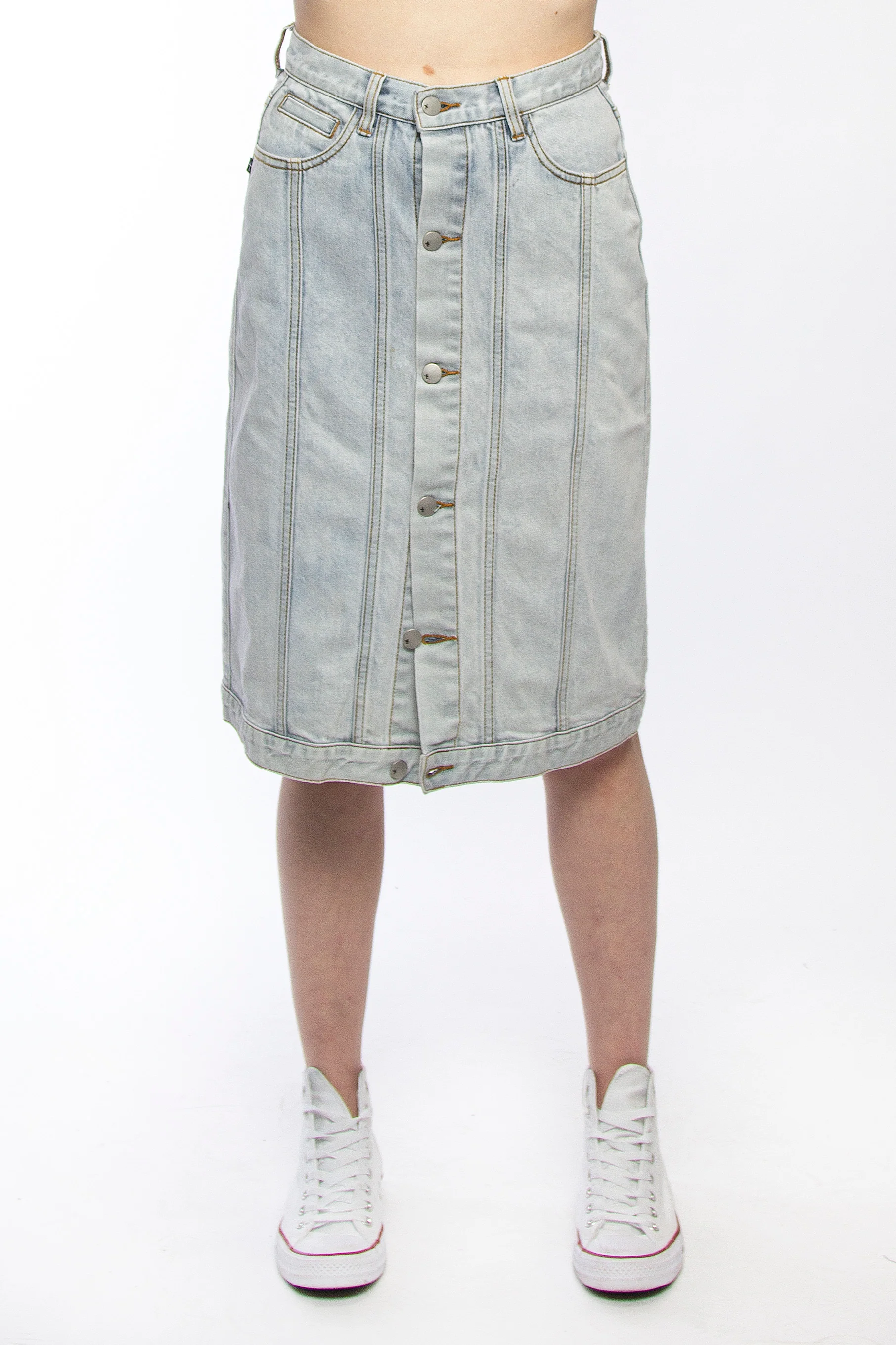 Notvoiceo Button Skirt - Notvoiceo