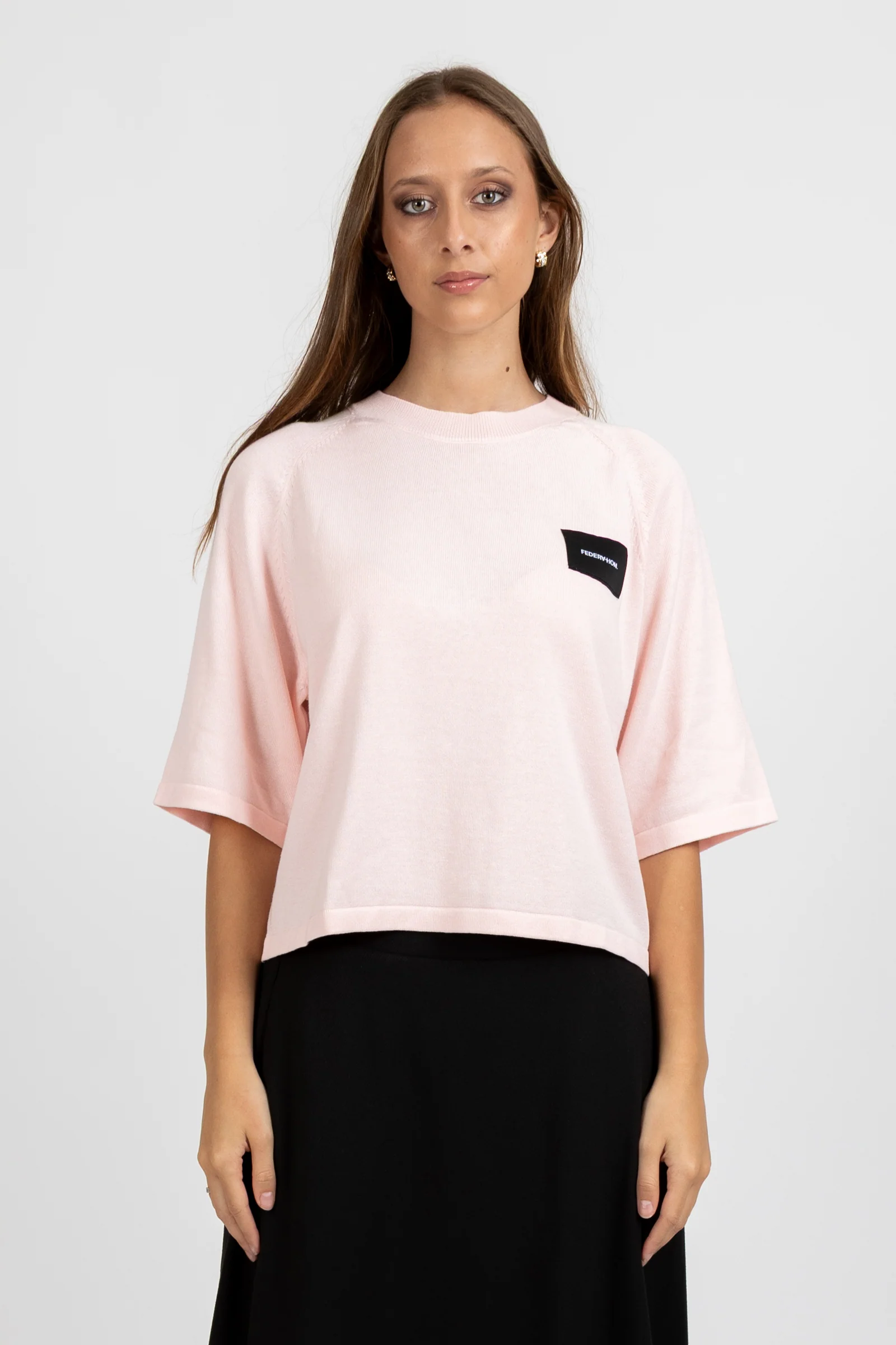 Notvoiceo Badge Knit Top - Notvoiceo