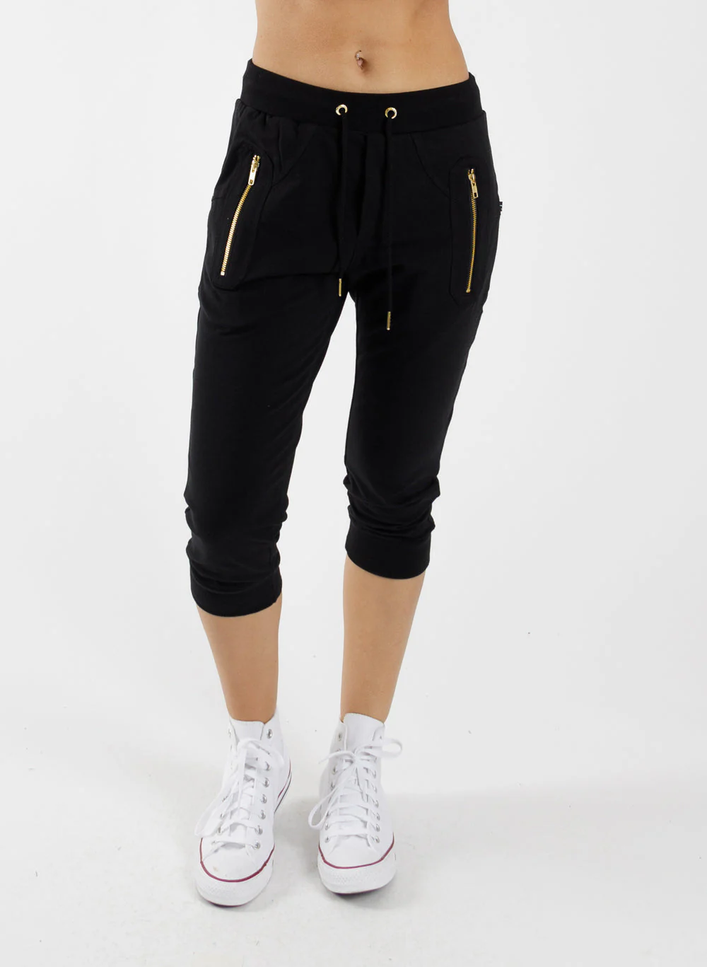 Notvoiceo Cut Trackies - Gold Zip - Notvoiceo